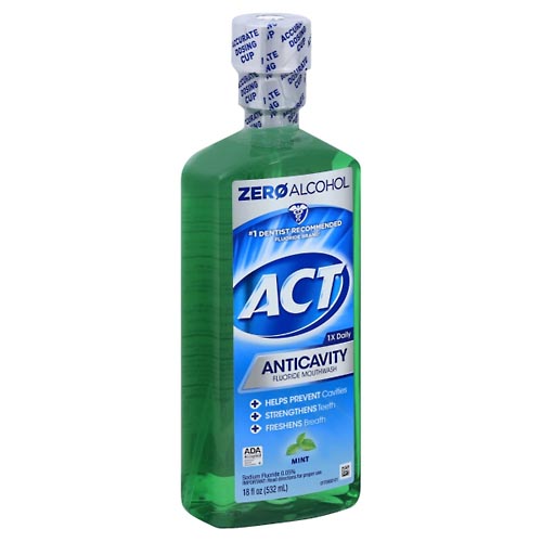 Image for Act Fluoride Mouthwash, AnticavityMint,18oz from Irwin's Pharmacy