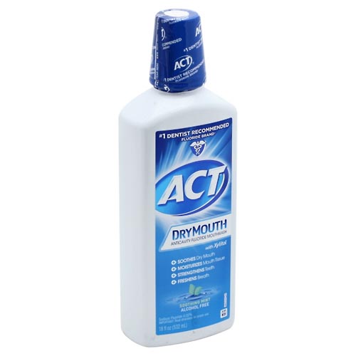 Image for ACT Mouthwash, Anticavity Fluoride, Dry Mouth, Soothing Mint,18oz from Irwin's Pharmacy