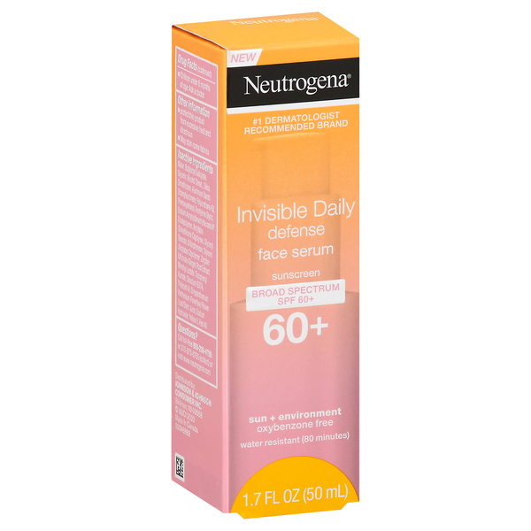 Image for Neutrogena Sunscreen, Invisible Daily Defense, Face Serum, Broad Spectrum SPF 60+,1.7fl oz from Irwin's Pharmacy