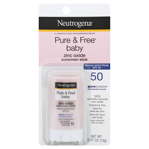 Image for Neutrogena Sunscreen Stick, Broad Spectrum SPF 50, Baby,0.47oz from Irwin's Pharmacy