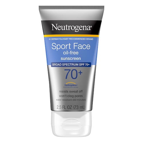 Image for Neutrogena Sunscreen, Sport Face, Oil-Free, Broad Spectrum SPF 70+,2.5oz from Irwin's Pharmacy