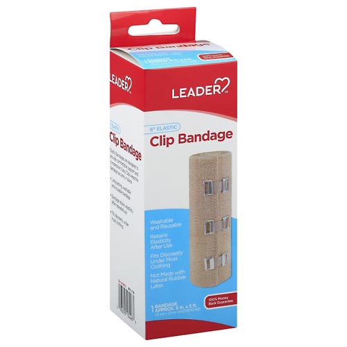 Image for Leader Clip Bandage, Elastic, 6 Inch,1ea from Irwin's Pharmacy