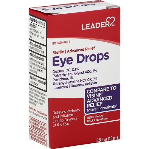 Image for Leader Eye Drops, Advanced Relief,0.5oz from Irwin's Pharmacy