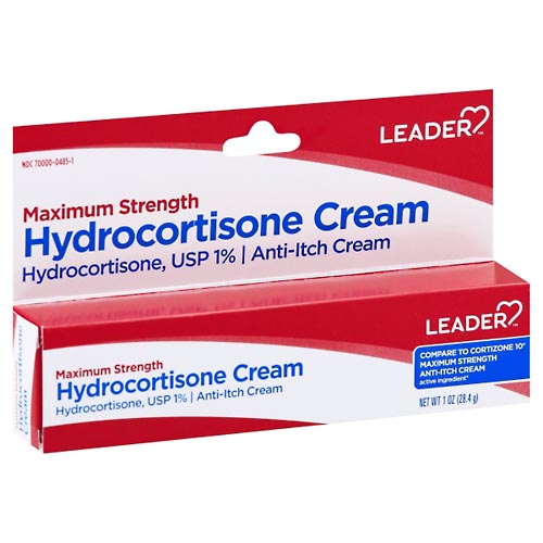 Image for Leader Hydrocortisone Cream, Maximum Strength,1oz from Irwin's Pharmacy