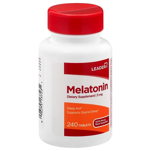 Image for Leader Melatonin, 3 mg, Tablets,240ea from Irwin's Pharmacy