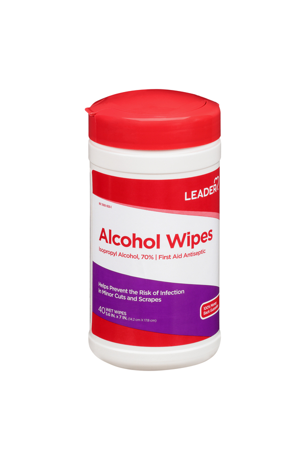 Image for Leader Alcohol Wipes,40ea from Irwin's Pharmacy