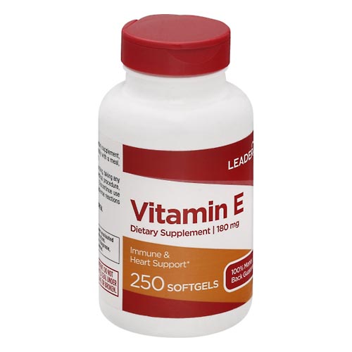 Image for Leader Vitamin E, 180 mg, Softgels,250ea from Irwin's Pharmacy