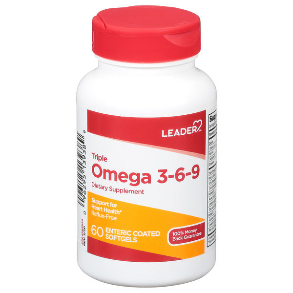Image for Leader Omega 3-6-9, Enteric Coated Softgels,60ea from Irwin's Pharmacy