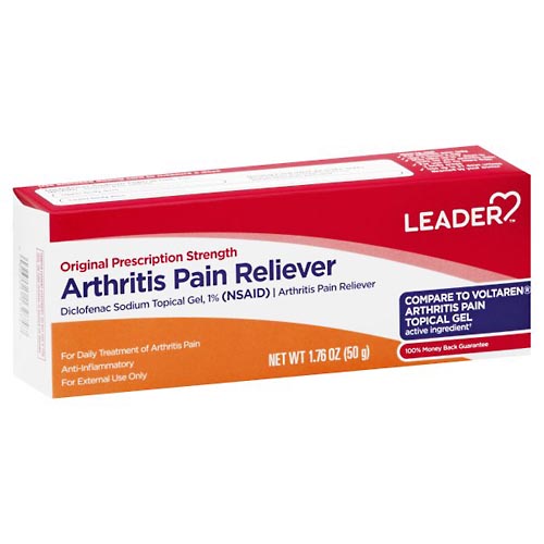 Image for Leader Arthritis Pain Reliever, Original Prescription Strength, Topical Gel,1.76oz from Irwin's Pharmacy