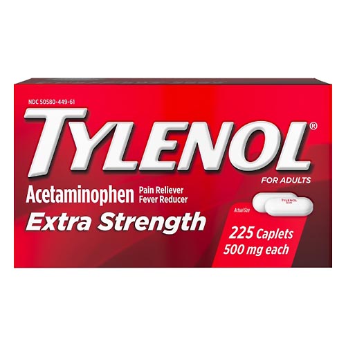 Image for Tylenol Acetaminophen, Extra Strength, 500 mg, Caplets, for Adults,225ea from Irwin's Pharmacy