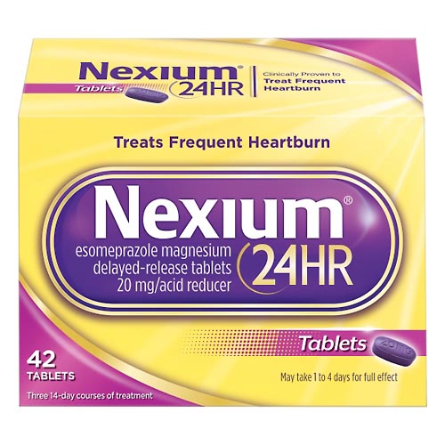 Image for Nexium Acid Reducer, 24HR, 20 mg, Delayed-Release Tablets,42ea from Irwin's Pharmacy