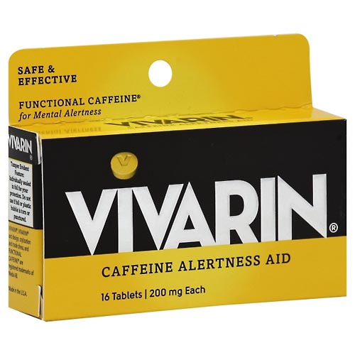 Image for Vivarin Caffeine Alertness Aid, 200 mg, Tablets,16ea from Irwin's Pharmacy