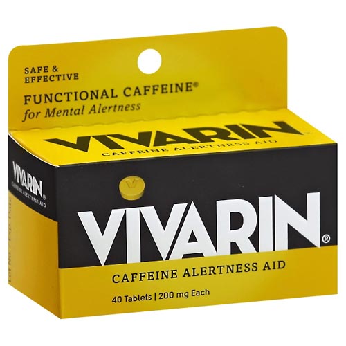 Image for Vivarin Caffeine Alertness Aid, 200 mg, Tablets,40ea from Irwin's Pharmacy