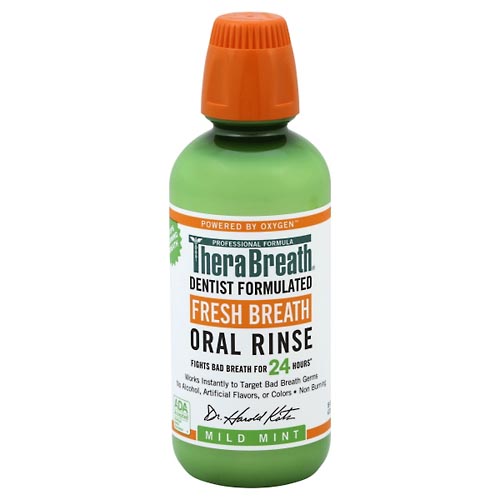 Image for TheraBreath Oral Rinse, Fresh Breath, Mild Mint,16oz from Irwin's Pharmacy