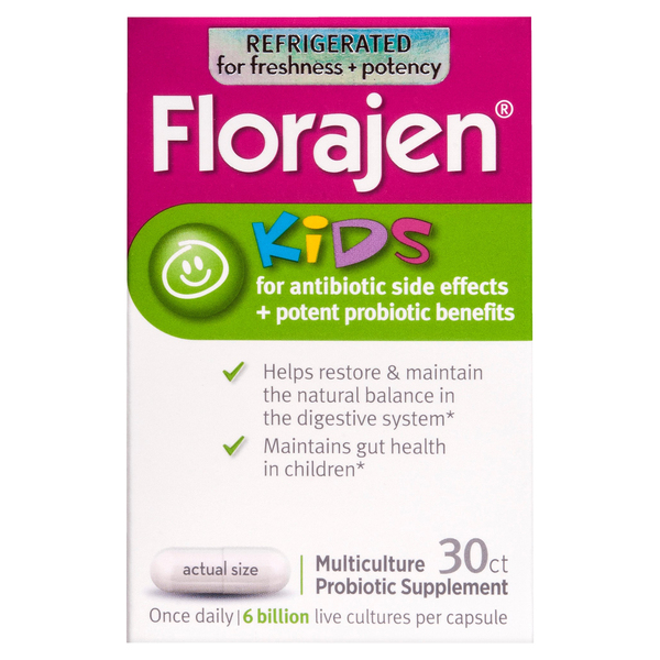 Image for Florajen Multiculture Probiotic Supplement, Kids, Capsules,30ea from Irwin's Pharmacy