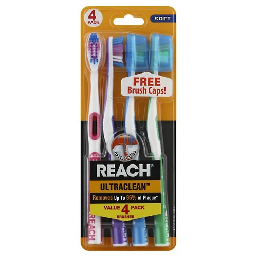 Image for Reach Toothbrushes, Soft, Value Pack,4ea from Irwin's Pharmacy